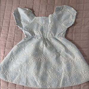 Cream Flutter Sleeve Sundress with Square Neck